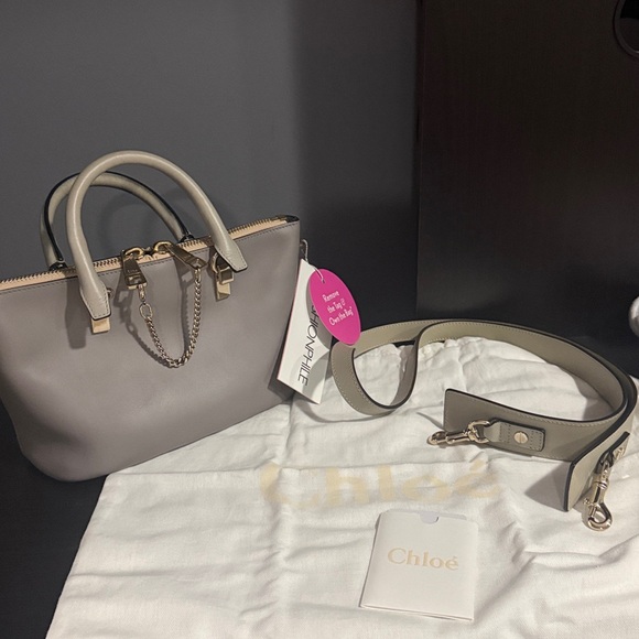 Chloe Handbags - AUTH Smooth Calfskin Mini Baylee Tote